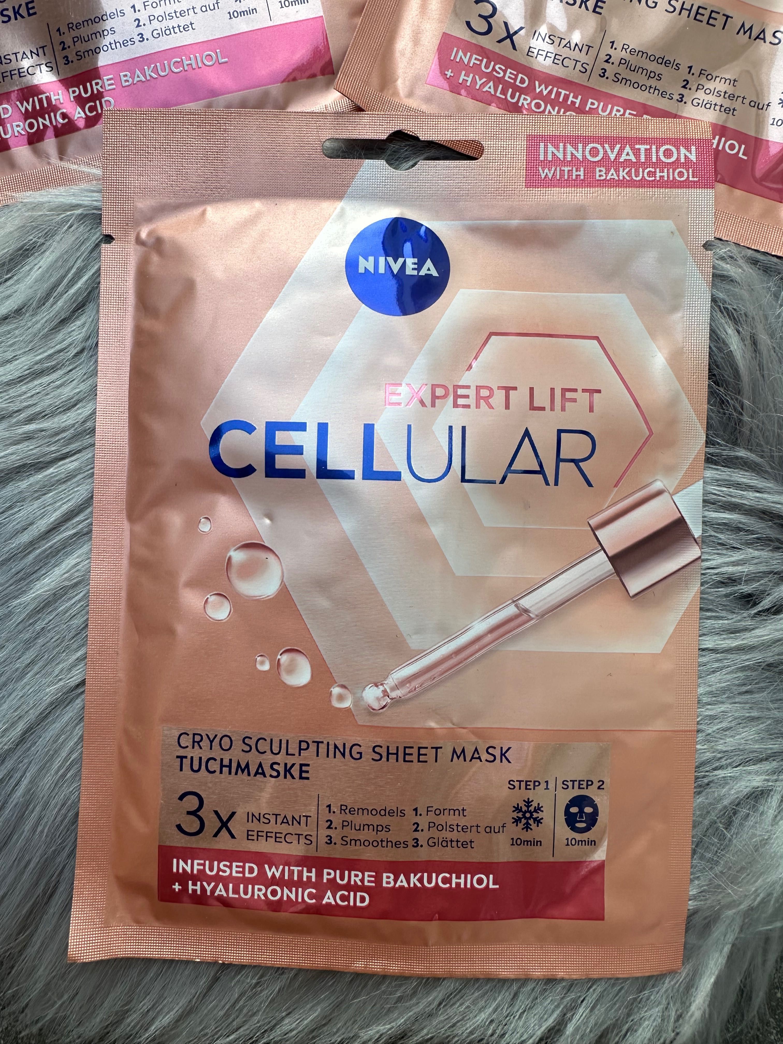 maska maseczka w płachcie płacie Nivea Cellular Expert lift nowe 3 szt