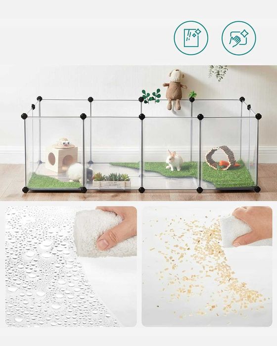 Клітка манеж для тварин Songmics W02 143х73х46 см / Є інші варіанти