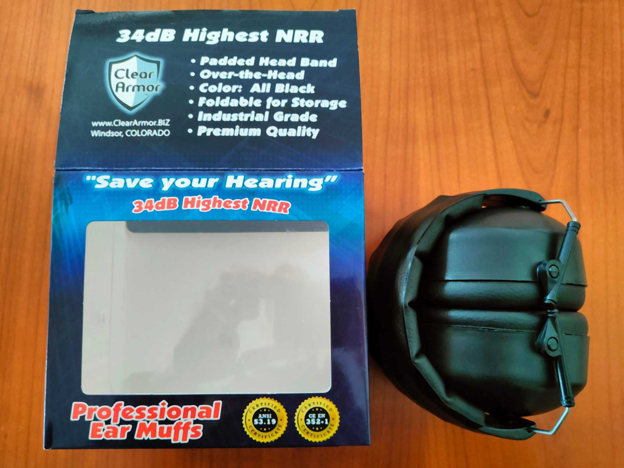 protetor de ouvidos profissional Clear Armor USA (34dB)