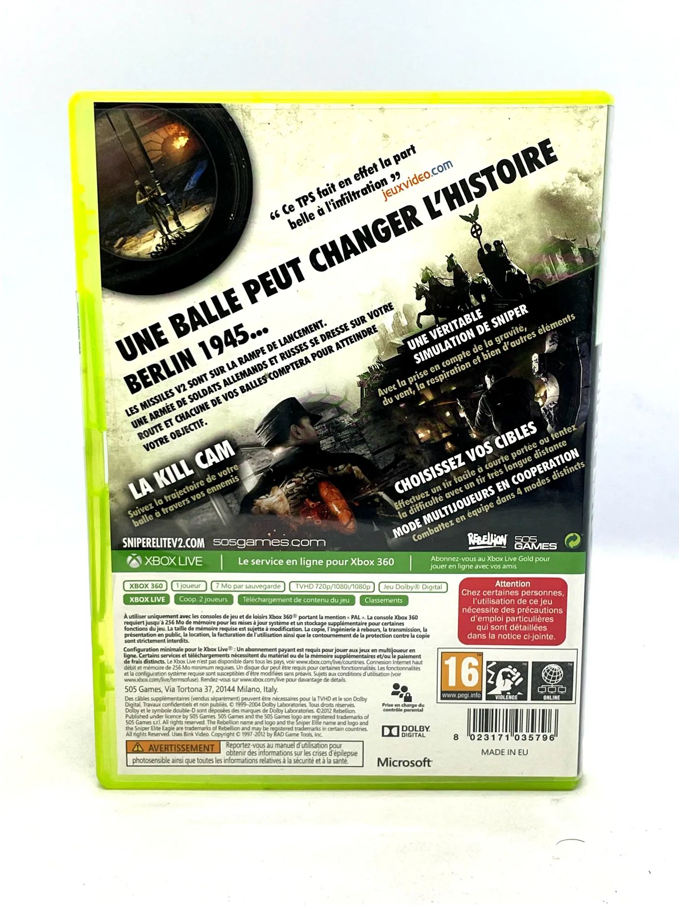 Sniper Elite V2 Xbox 360 Po Angielsku