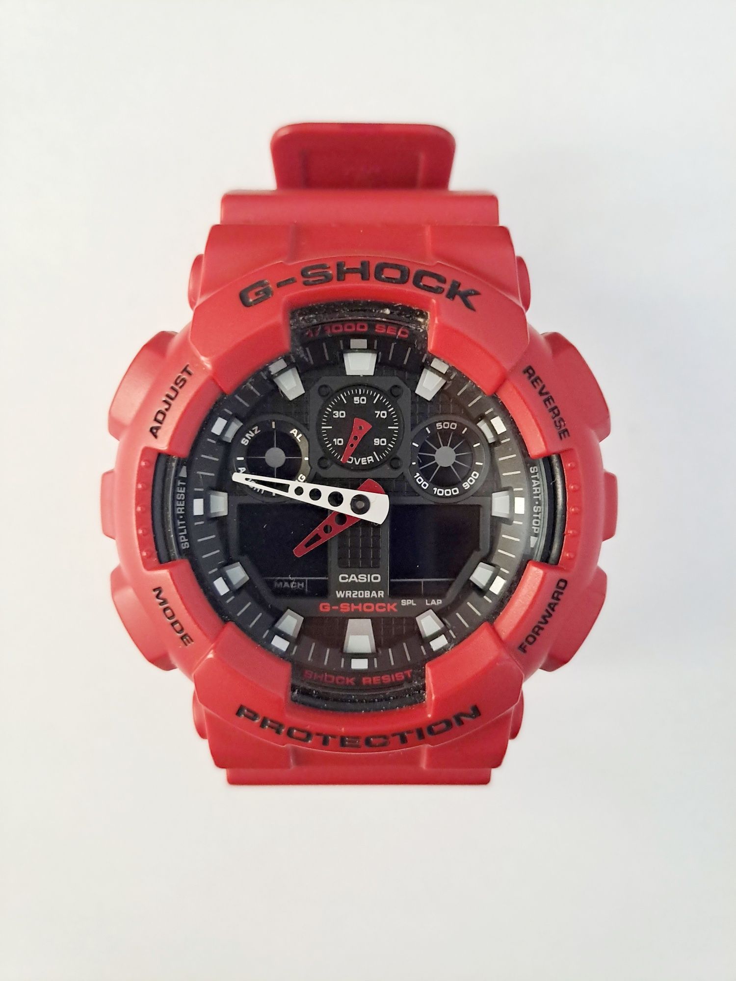 Zegarek Casio  czerwony G - Shock  GA - 100 B - 4 AER