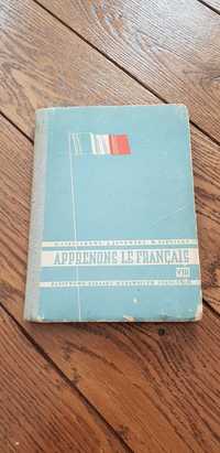 Książka rok 1963 "Apprenons le Francais" D. Cieplakowa, J. Janowska