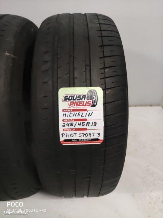 2 pneus semi novos 245-45r19 michelin - oferta da entrega