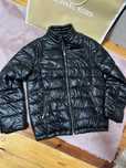 Guess kurtka skórzana czarna pikowaną połyskująca świecąca XS bomber