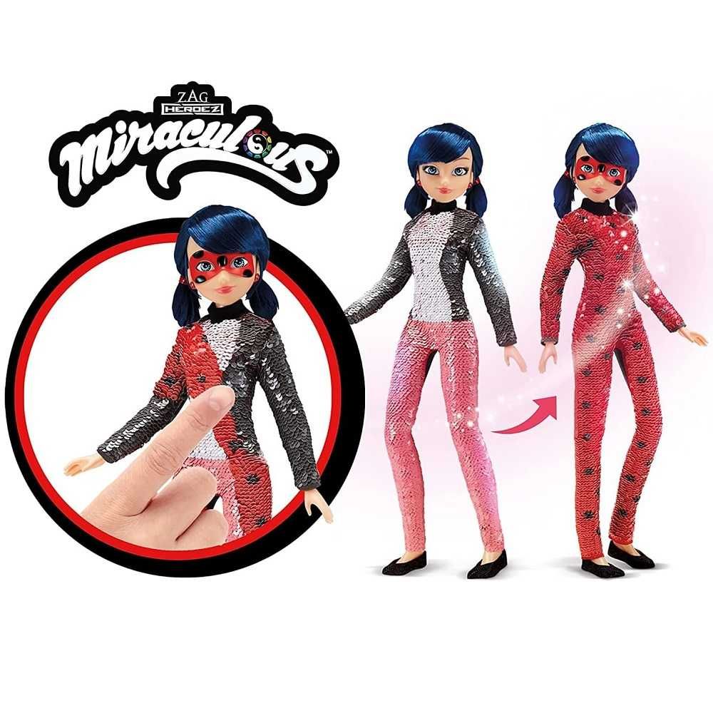 Miraculous Biedronka i czarny kot alka Marinette Fashion Flip