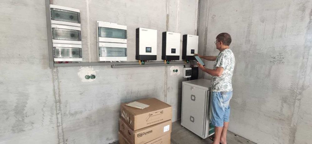 Гібридна-резервна сонячна ел. станції Гібридні 5 кВт