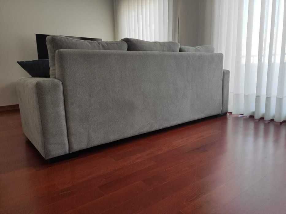 Sofa cinza 3 lugares
