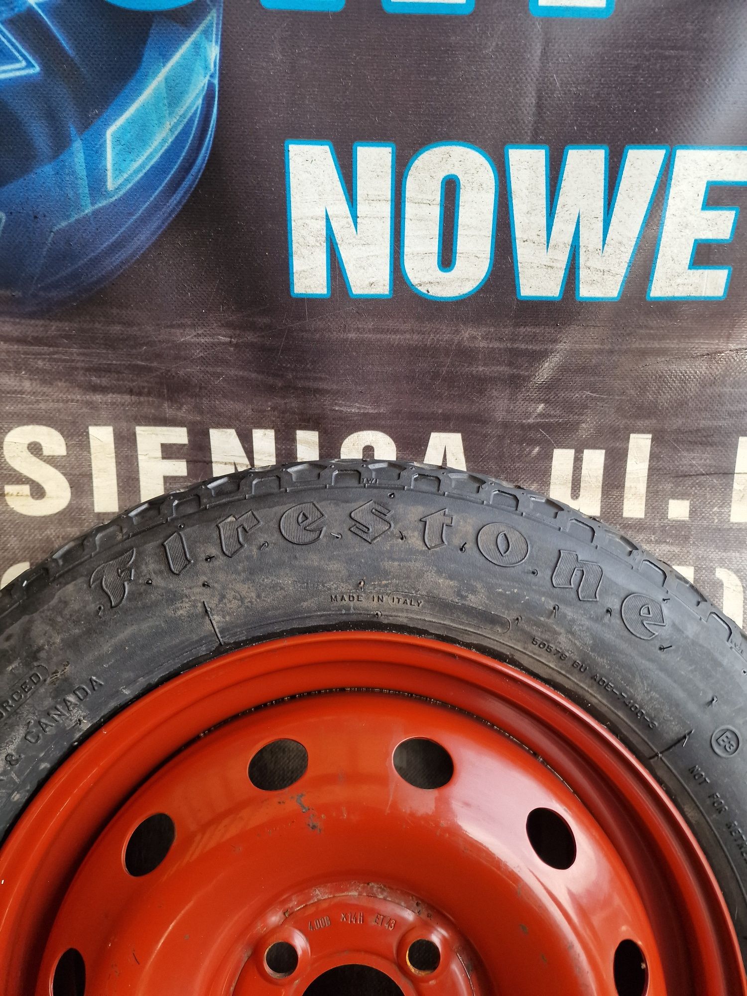 Koło dojazdowe zapasowe 14 4×98 Fiat Lancia Alfa Romeo