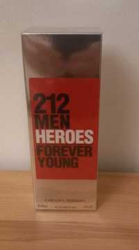 Carolina Herrera 212 Men Heroes Forever Young 90ml EDT ZAFOLIOWANE