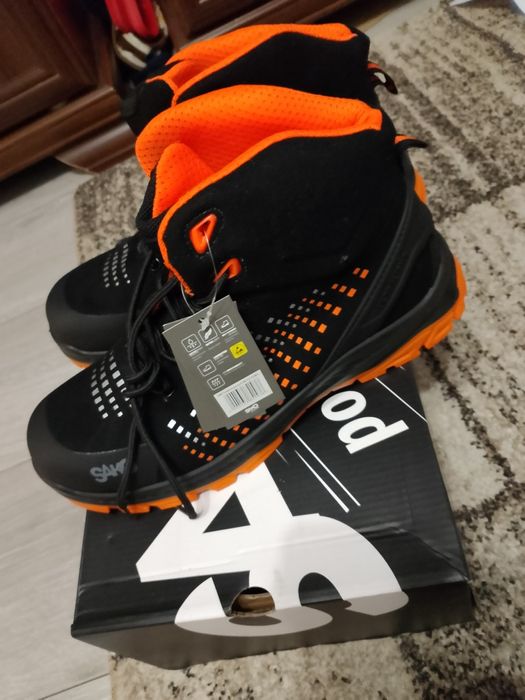 Buty trzewiki robocze Sako 43 czarne pomarańczowe