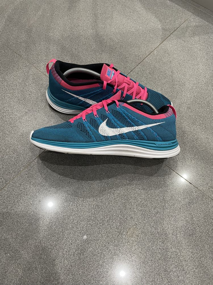 Nike Lunar Flyknit One+ Neon Turquoise/White-Squadron Blue-Pink Flash