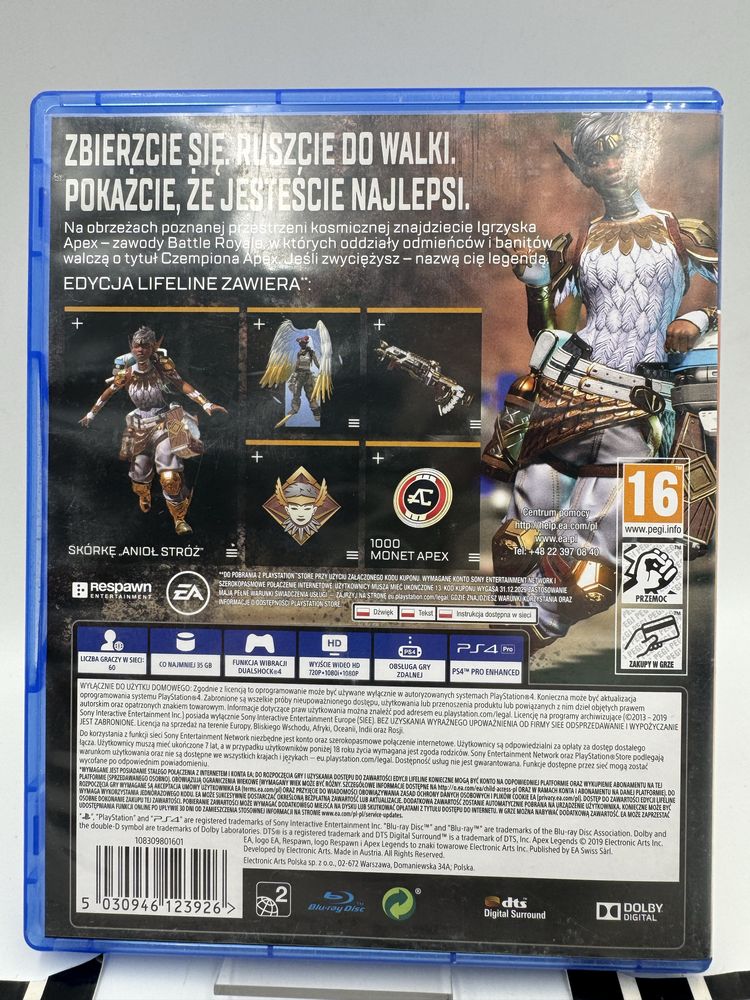 Apex Lifeline Edition Legends Ps4 Gwarancja