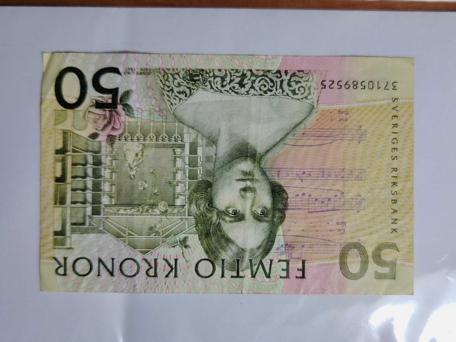 Банкноти Швеції, 50 крон (1996-2003 р.) Єнні Лінд