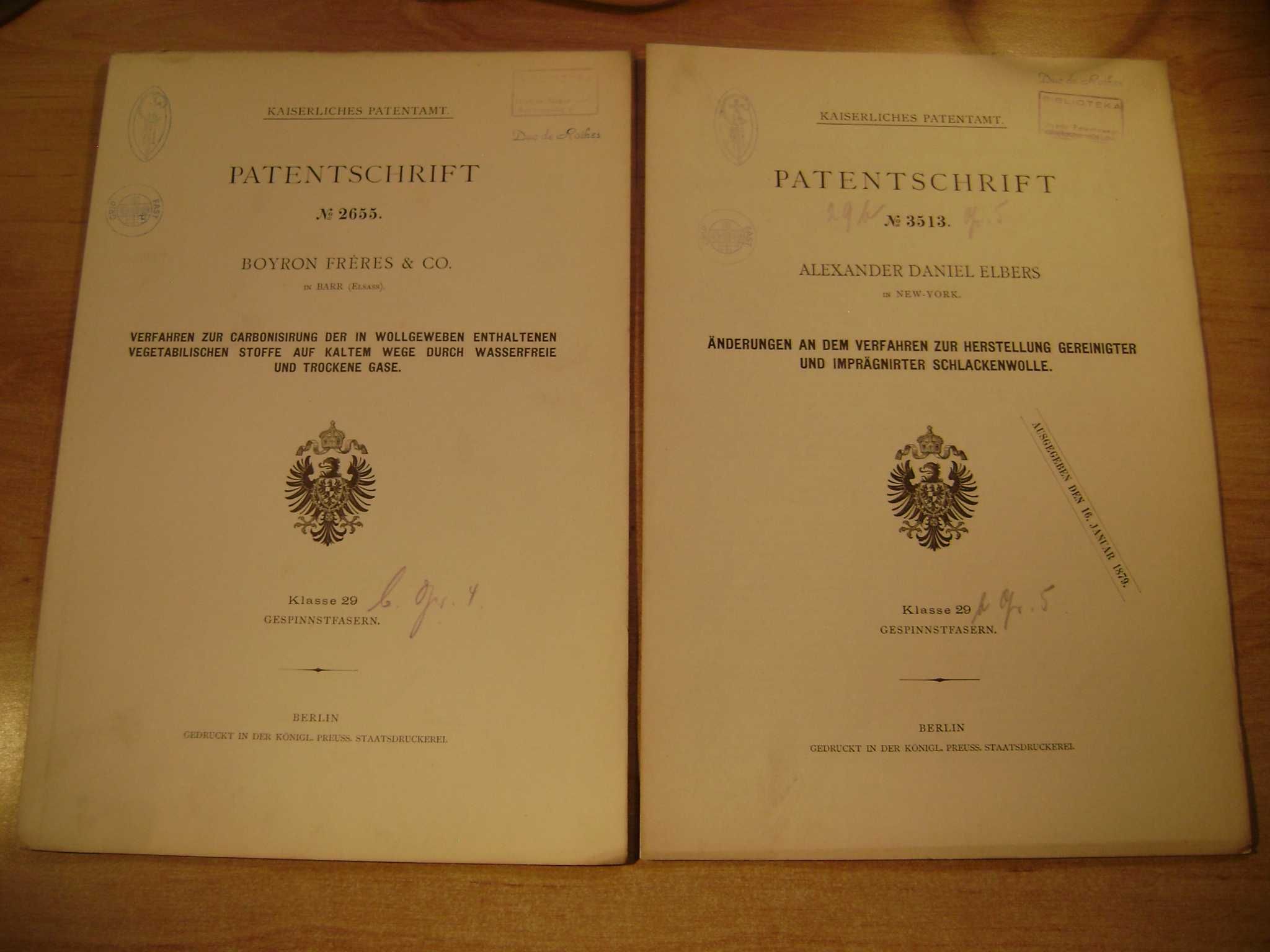 Starocie z PRL Patent niemiecki o b. niskim numerze Zestaw 2 szt TANIO