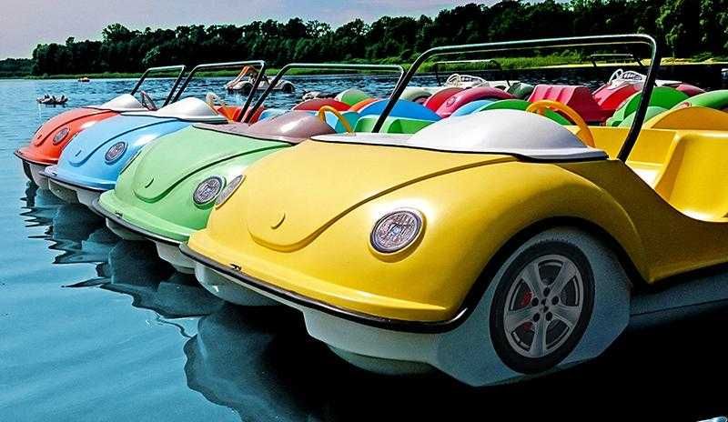 Rower wodny Garbus Rowerek wodny samochodzik Pomost Pływający Łódka