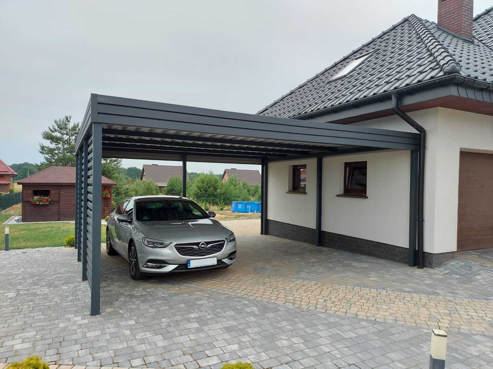 Wiata garażowa dwustanowiskowa, carport, garaż, wiata