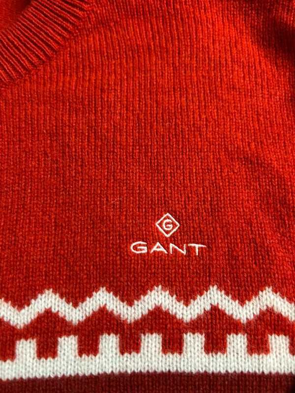 Czerwony sweter Gant XL