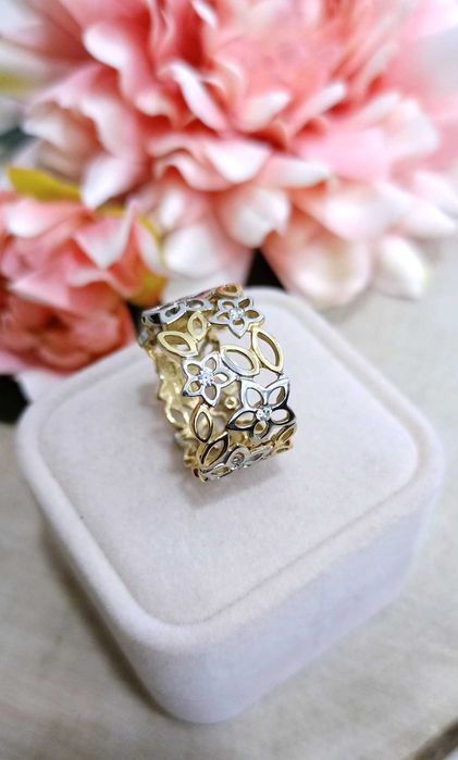 Złoty pierścionek p.585/4,50g