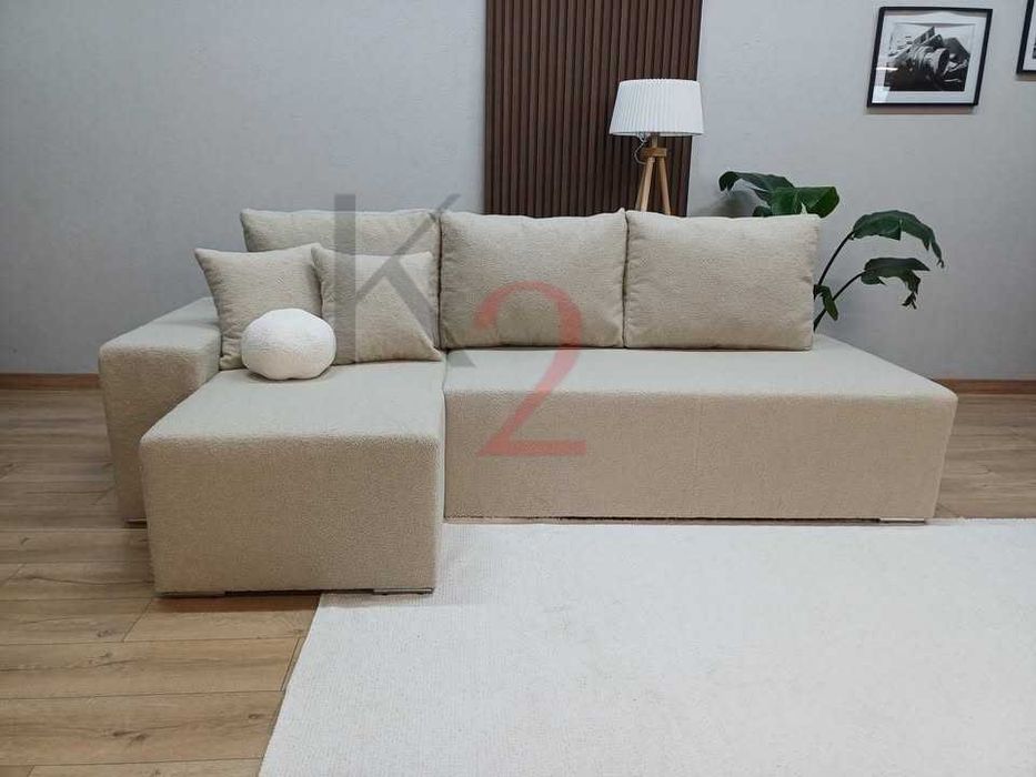 Narożnik Boguś nowoczesna sofa, kanapa rozkładana bonell + gratis
