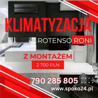 Promocja !!! Klimatyzacja Rotenso Roni 2,5 kW z montażem Wrocław