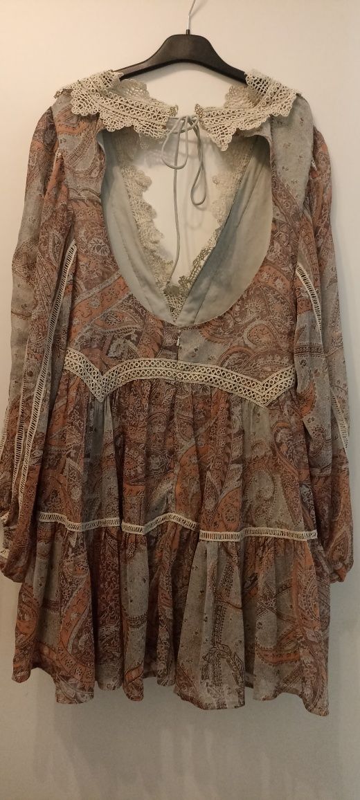 Sukienka ASOS - boho, oryginalna, rozmiar 42-44,