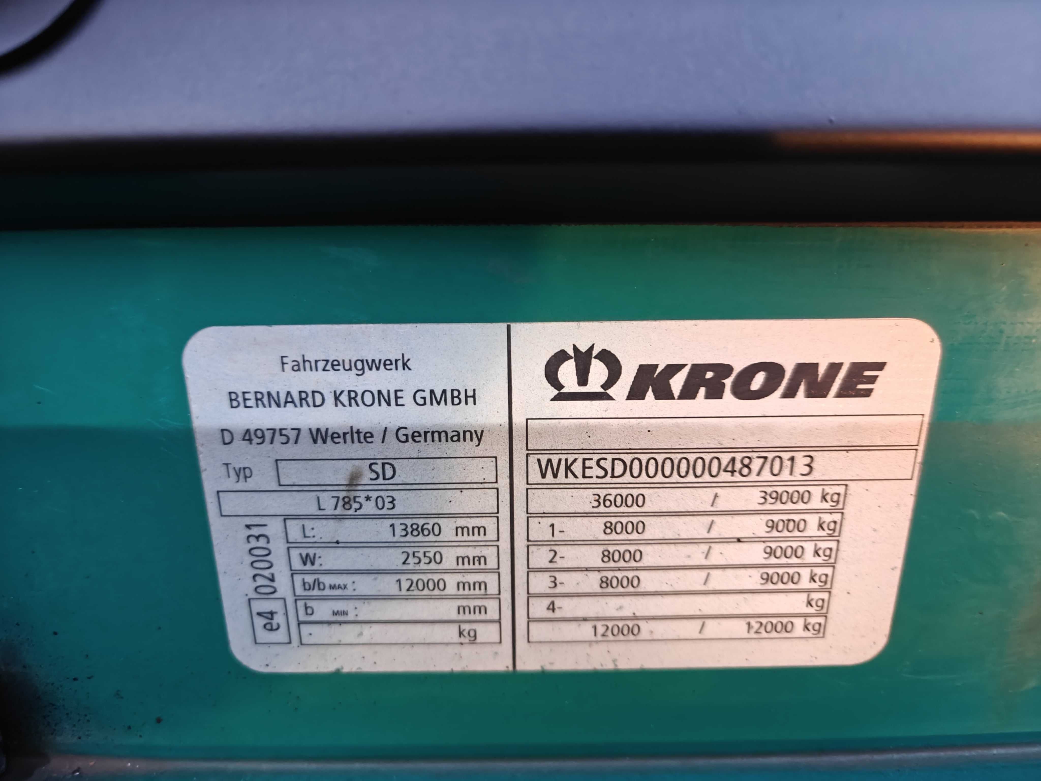 Naczepa KRONE mulda