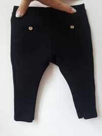Grubsze czarne legginsy Zara 74 stan idealny