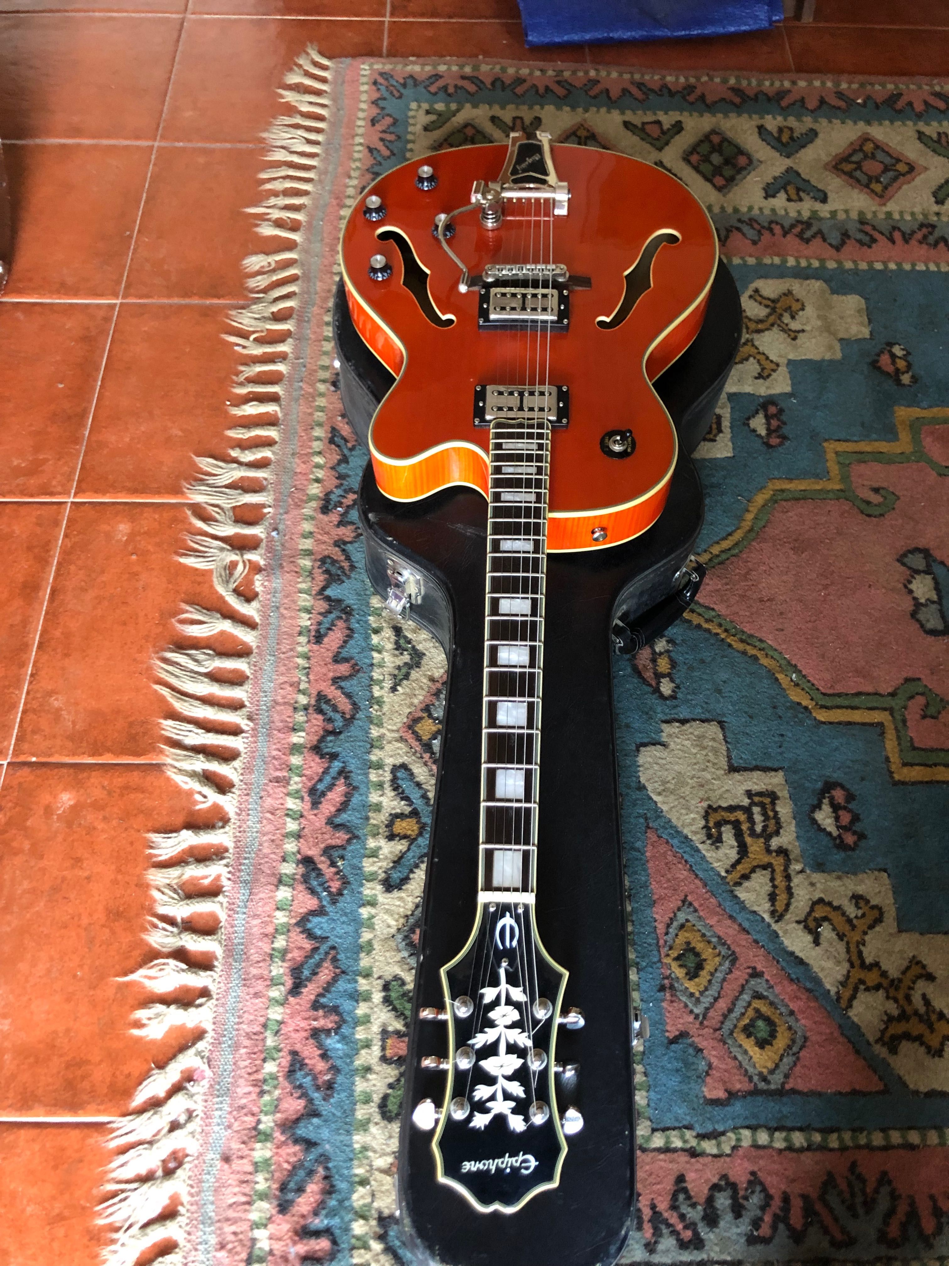 Epiphone Emperor Swingster Orange Sunrise