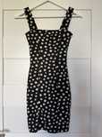 Obcisła sukienka mini w stokrotki H&M 34 XS