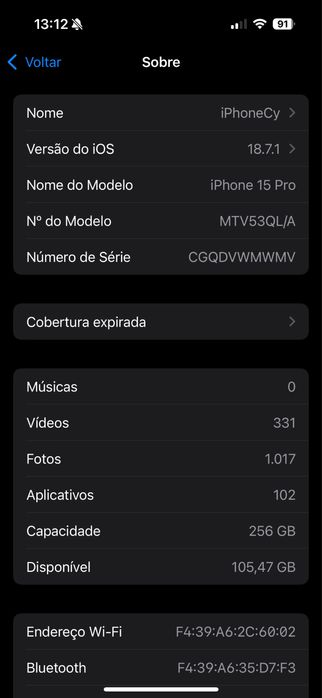 Iphone 15 pro 256gb