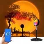 Lampka Projektor Światło Zachodzącego Słońca RGB Smart Bluetooth Apk