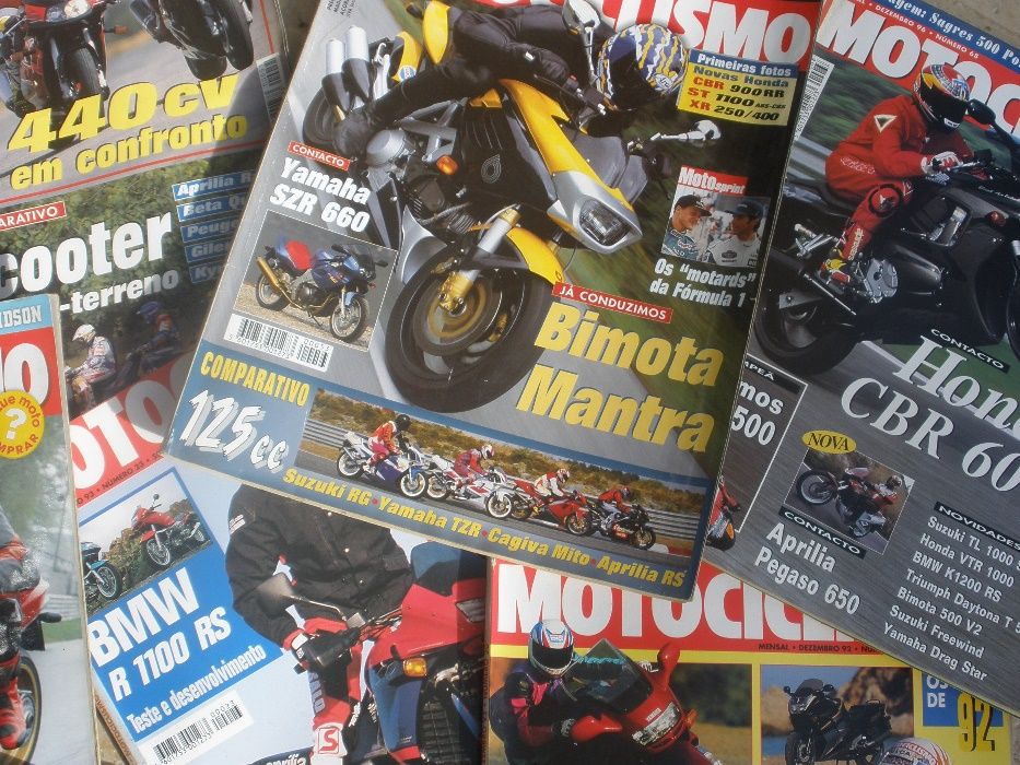 Coleção Revistas Motojornal e Motociclismo.