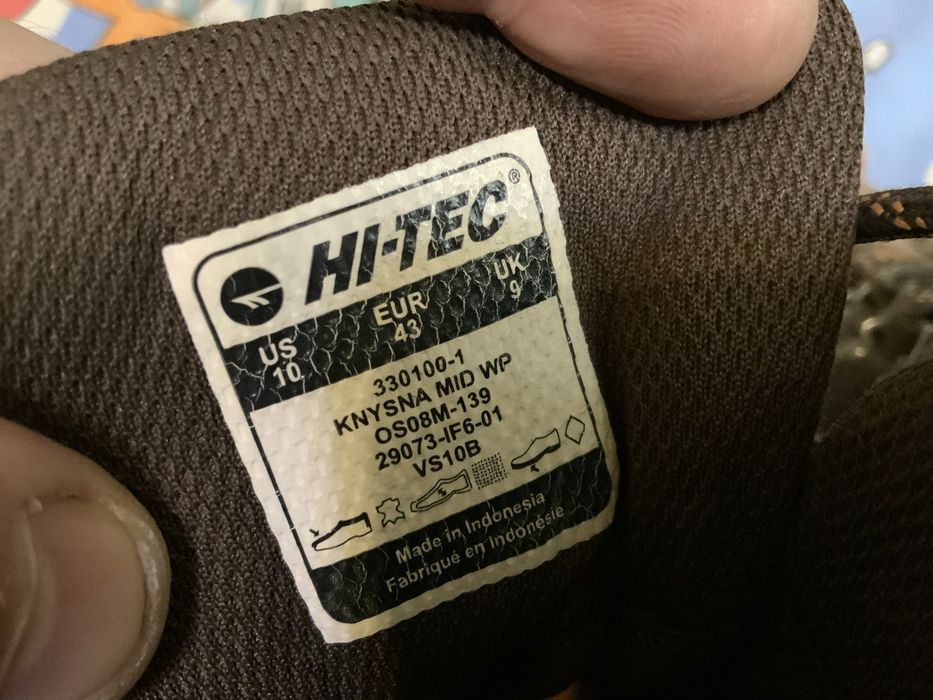 Зимние кожаные теплые термоботинки Hi-Tec. Размер 43, стелька 28 см