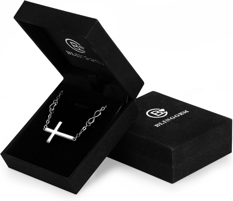 Срібний браслет з хрестиком, 925 проба