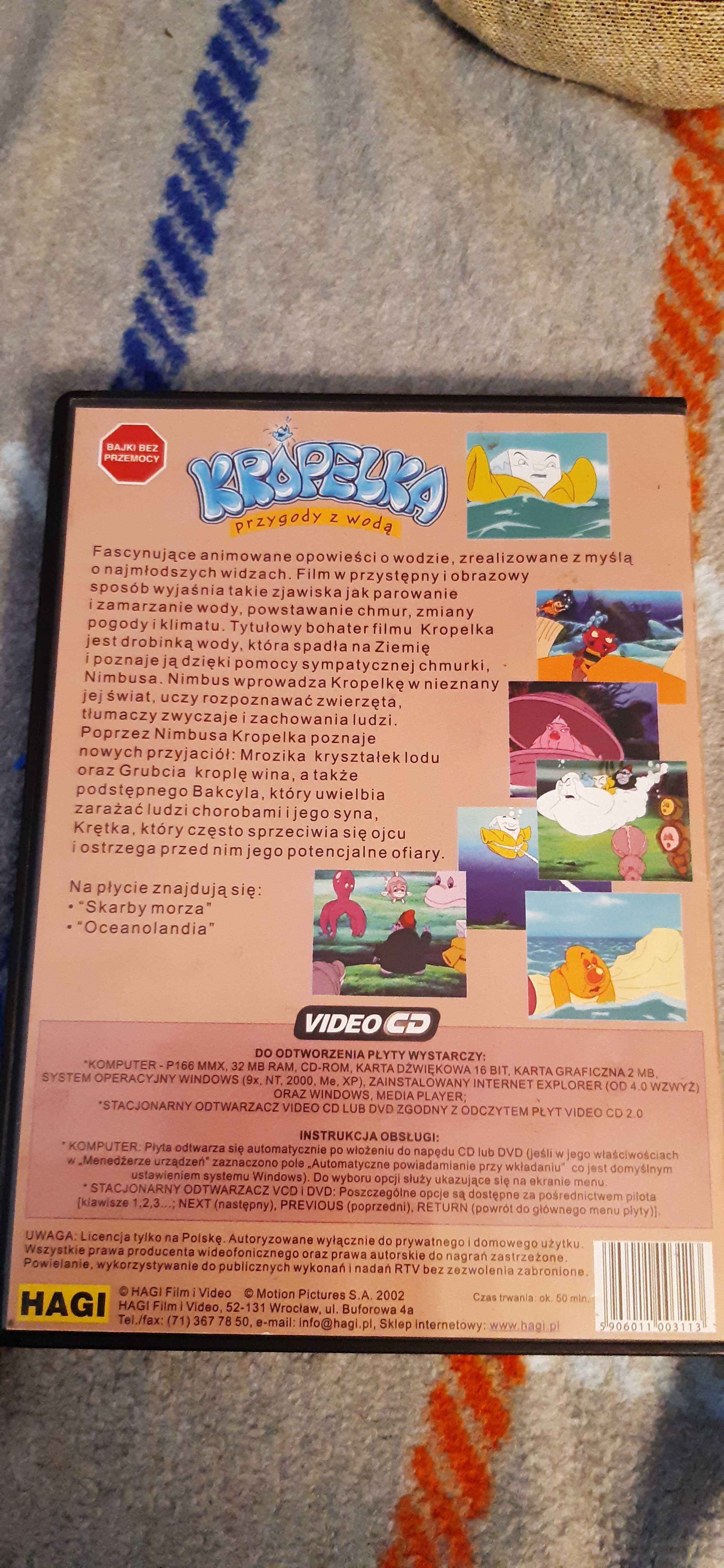 dvd bajkowa kolekcja kropelka przygody z wodą