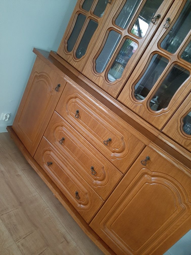 Witryna dąb piekna stylowa pojemna