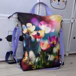 Plecak-torebka 3 w 1 wodoodporna Kwiat Kosmos handmade