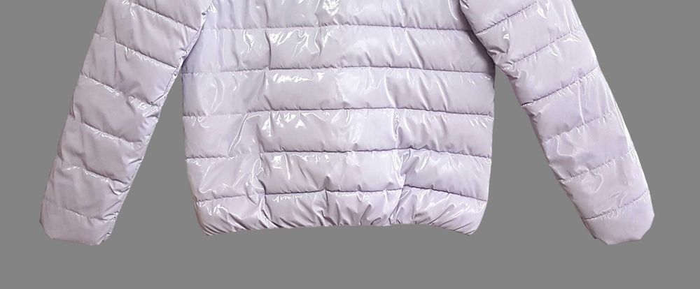 Kurtka zimowa liliowa puchowa pikowana Reserved 158cm