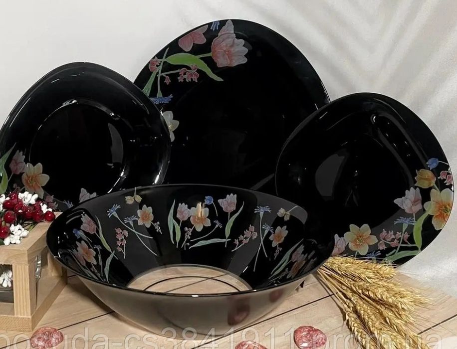Luminarc Сервіз столовий Neo Carina Minuet Black 46 предметів