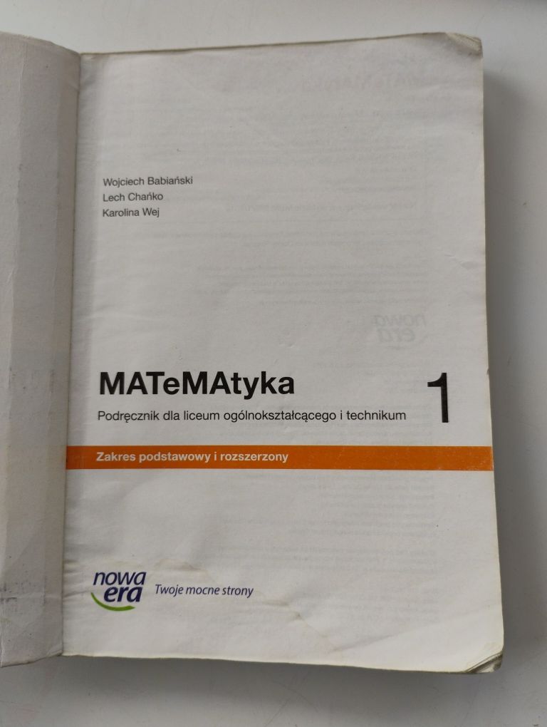 Matematyka 1 Babiański Chańko