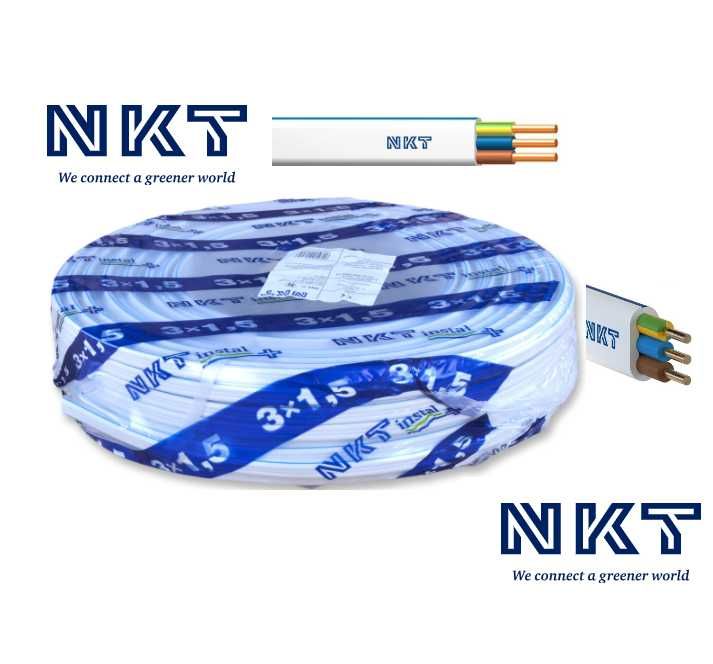 Przewód NKT Instal Plus YDYp Kabel 3x1,5, 5x1,5 ZAPRASZAM.