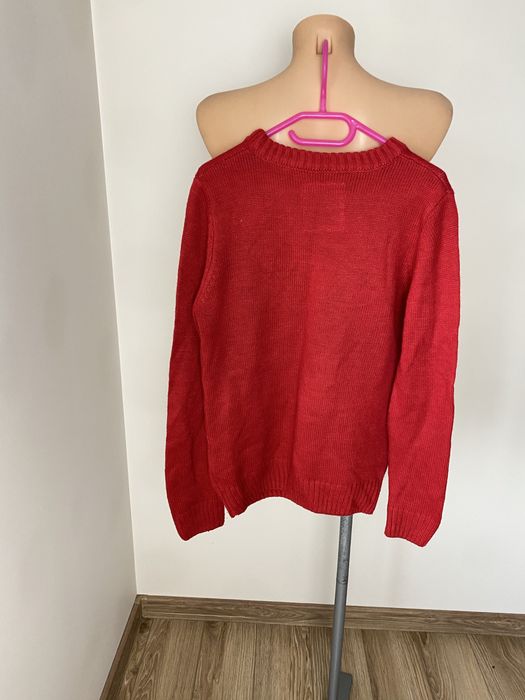 Sweterek świąteczny Dudes rozmiar 140 cm sesja święta mikołaj