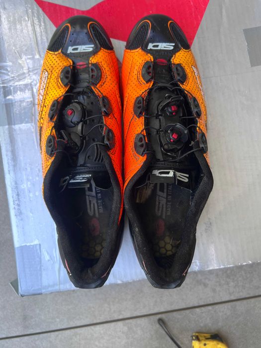 Buty szosowe SIDI Shot 42 (wkładka 26,5 cm) – fluo orange/black