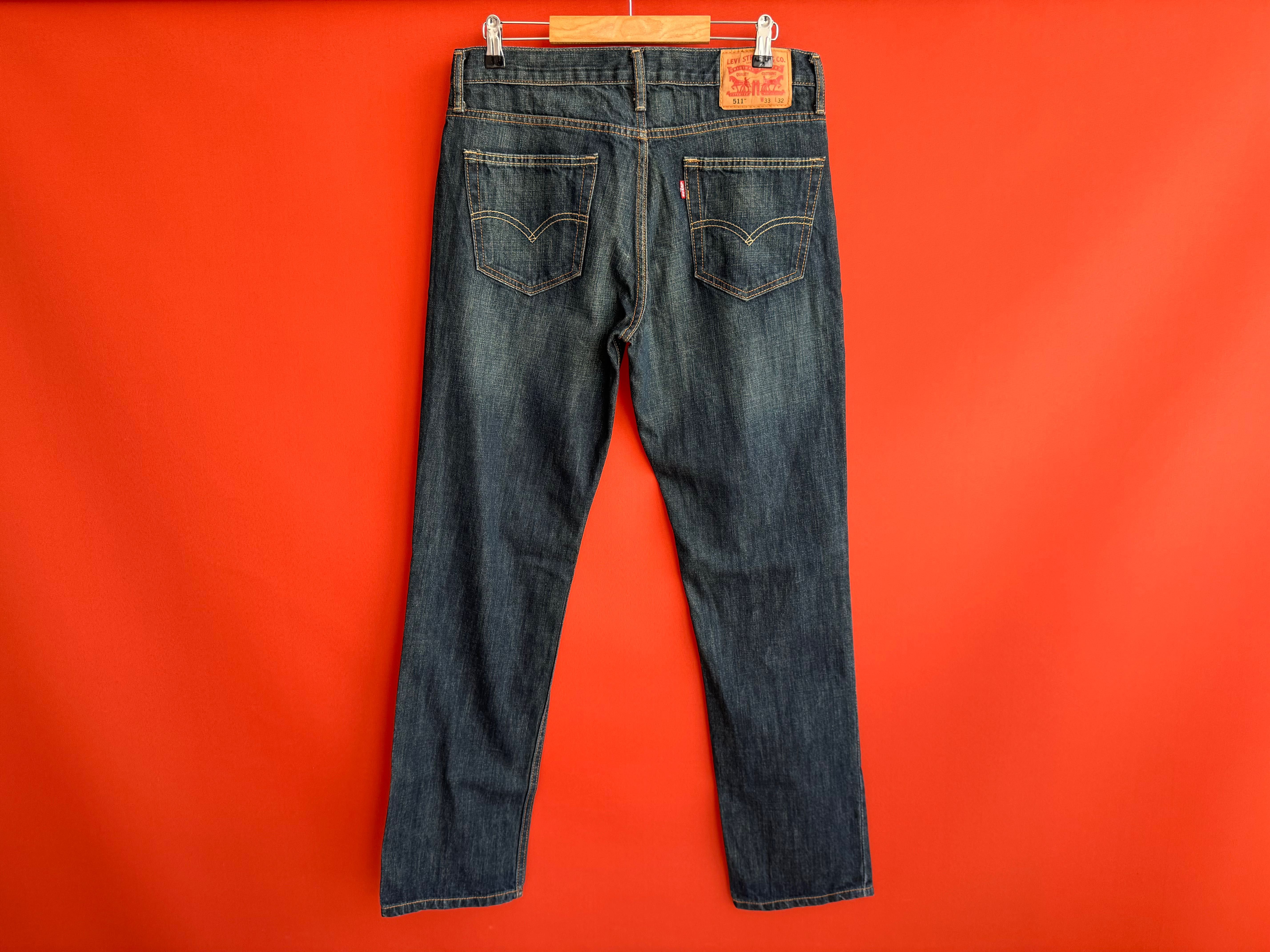 Levis Levi’s 511 оригинал мужские джинсы штаны размер 32 33 Б У