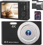 Цифровая камера 4K 48 MP  с SD-картой на 32 ГБ, 16 зумом и автофокусом