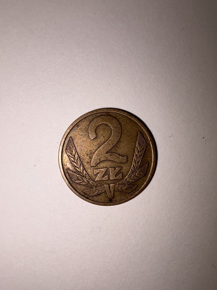 Moneta PRL 2 zł 1976 bez znaku mennicy
