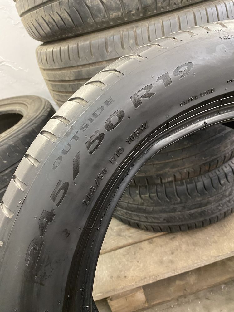 r19 245/50 пара летних шин Pirelli Cinturato P7.