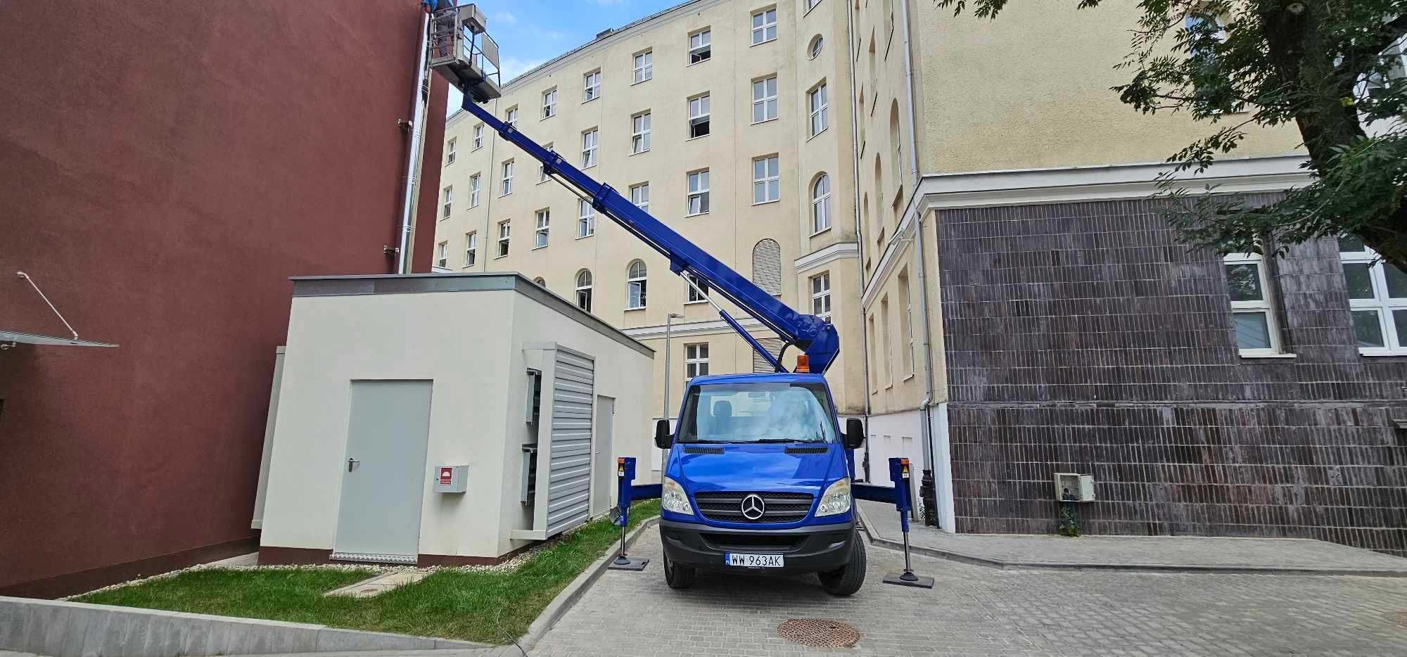 Wynajmę zwyżkę, wysięgnik, podnośnik koszowy od 18m do 53m