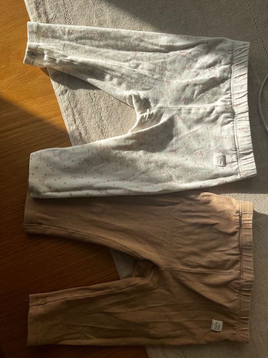 Legginsy spodnie niemowlęce 74 zestaw Reserved jak newbie