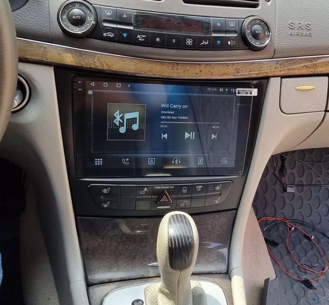 Rádio Android 12 com GPS Mercedes W211/CLS (Artigo Novo)